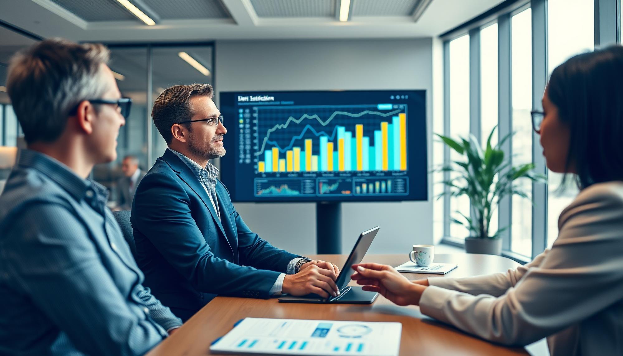 Equipe de consultores especializados em planejamento estratégico e melhoria de gestão organizacional